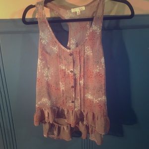 Light brown lush brand top size small